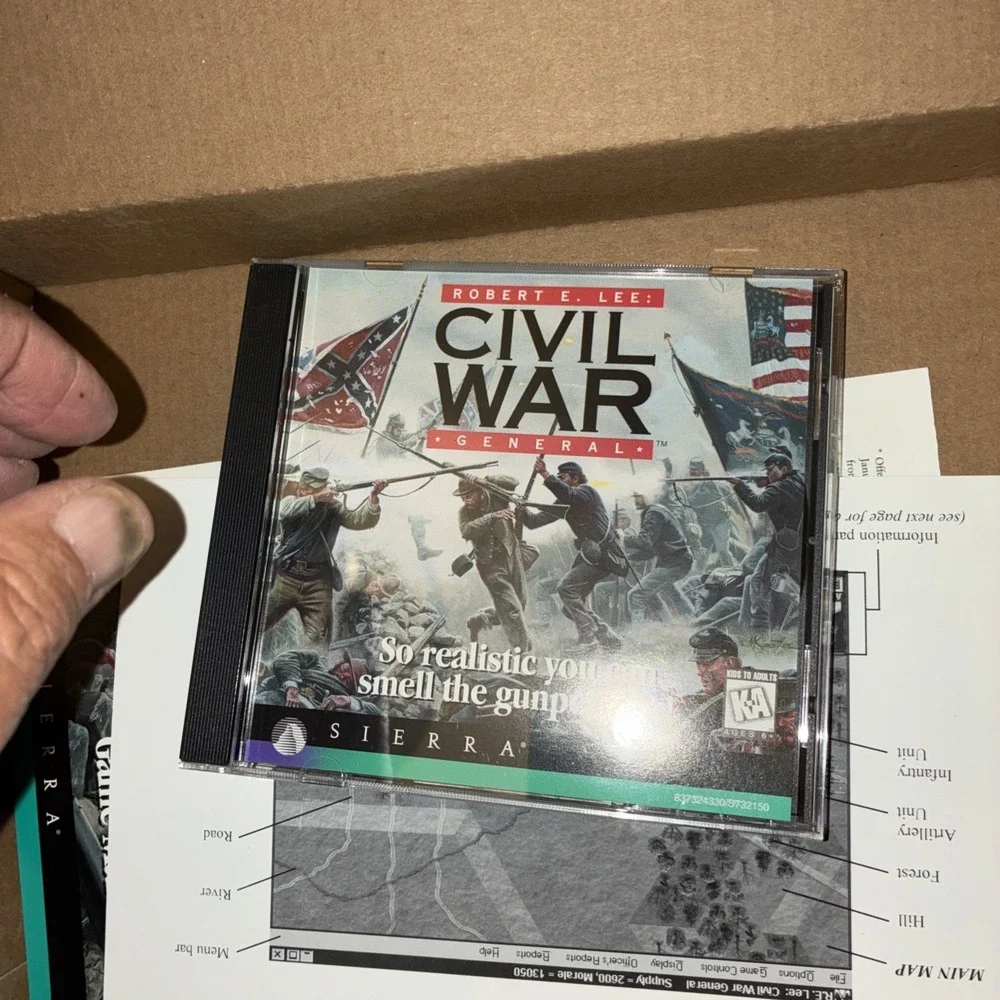 Civil War General Robert E. Lee Big Box PC CD ROM Game Windows 95 Win 3.1 New